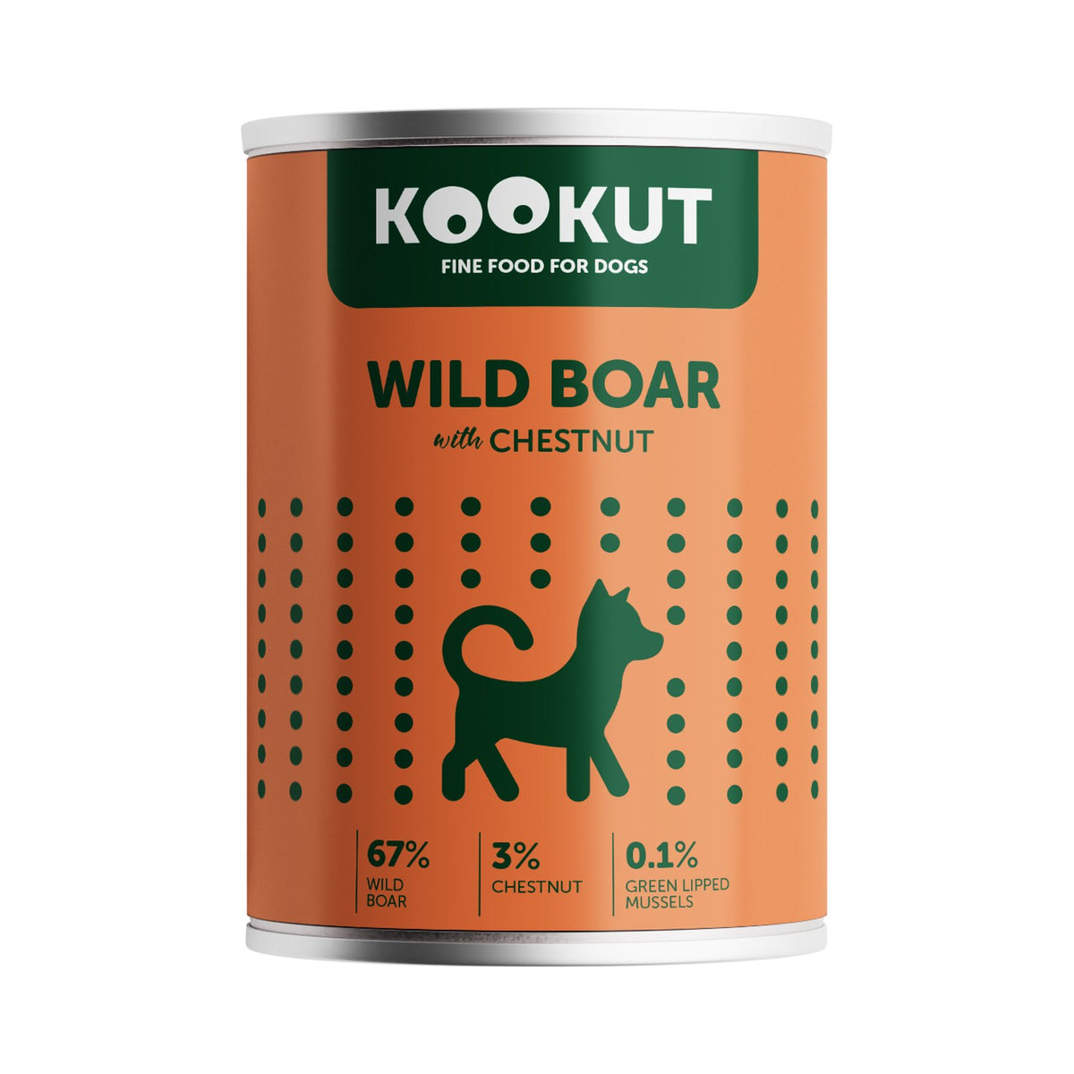 Kookut Wild Boar with Chestnut, 400 g tin