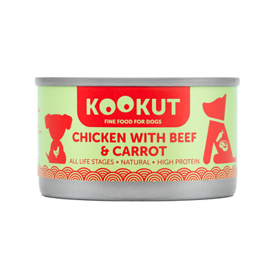 Poulet avec bœuf et carottes - Naturel