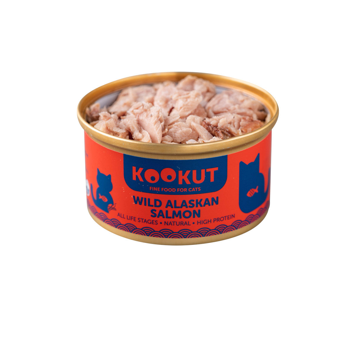 Wild Alaskan Salmon Natural Wet Cat Food - Kookut