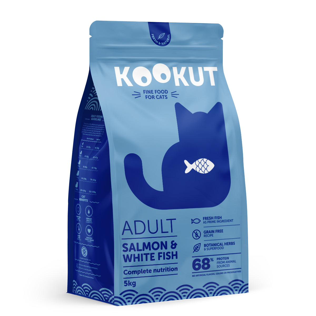 Croquettes Saumon & Poisson Blanc pour Chat