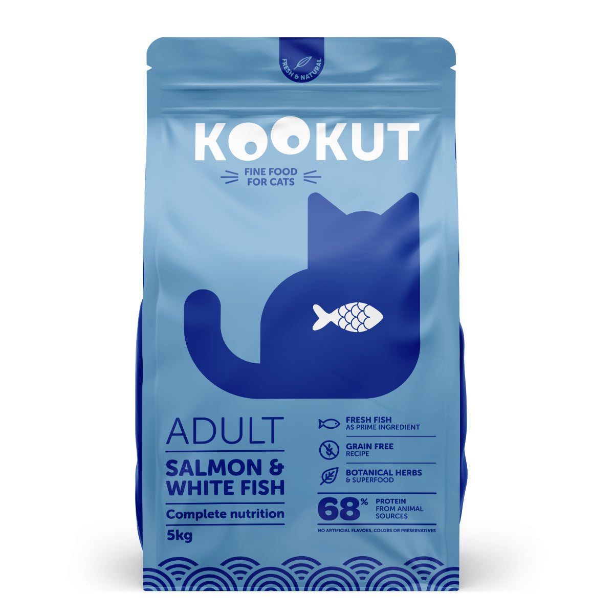 Salmon & White Fish Dry Food for Cat