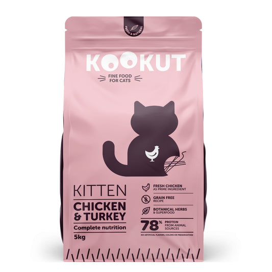 Chicken & Turkey Dry Food for Kitten