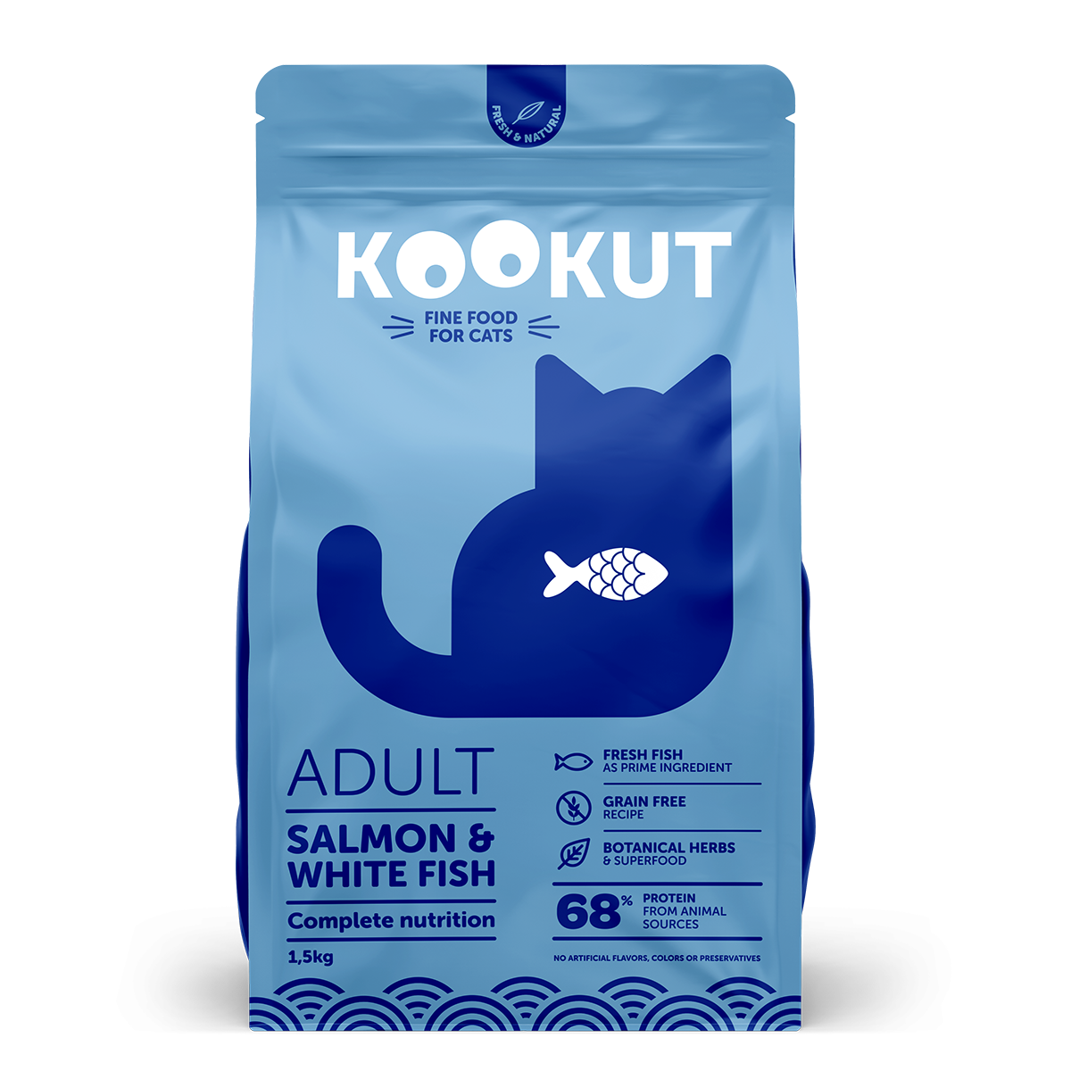 Salmon & White Fish Dry Food for Cat